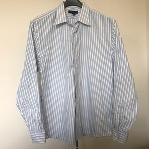 Express premium woven cotton dress shirt; Size XL